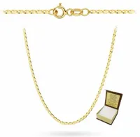 ZŁOTY ŁAŃCUSZEK 585 MODNY PREZENT GRAWER DEDYKACJA