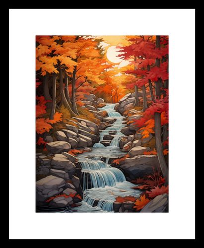 Plakat 15x20cm Jesienne Wodospady na Arena.pl
