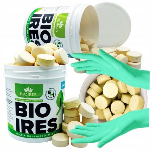 TABLETKI BAKTERIE DO SZAMBA OCZYSZCZALNI BIOIRES TABS PREPARAT NA ROK na Arena.pl