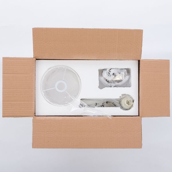 Abażurowa lampa ścienna Newport 8157 elegancki kinkiet biały zdjęcie 4