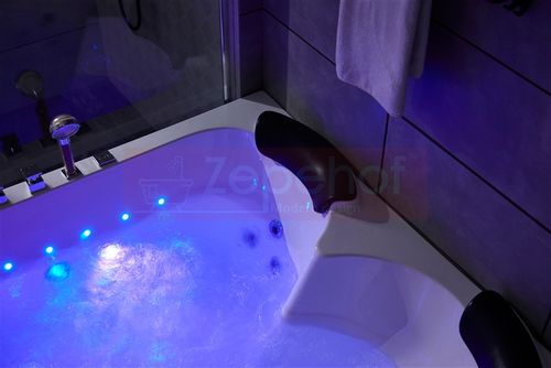 WANNA NAROŻNA Z HYDROMASAŻEM 150x150 MOCNE 2 POMPY GRZAŁKA na Arena.pl