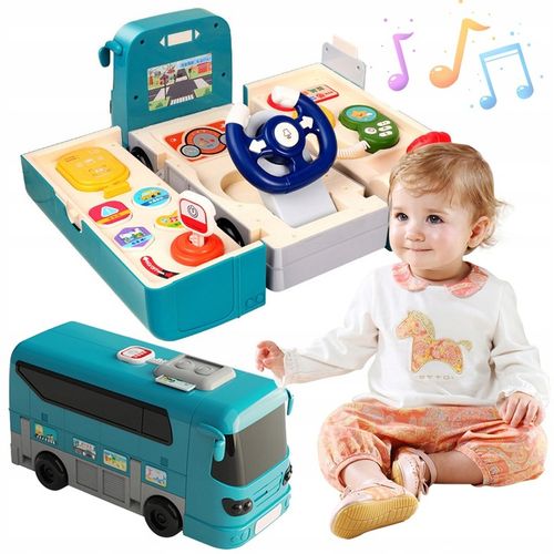 INTERAKTYWNY SAMOCHÓD WBIJAK EDUKACYJNY POJAZD DLA DZIECI Z DŹWIĘKIEM 6M+ na Arena.pl