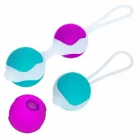 pretty love orgasmic ball deluxe - zestaw kulek treningowych 30/40g silikon