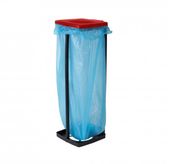 KOSZ ŚMIECI STELAŻ STOJAK NA WORKI 120 L CZERWONY