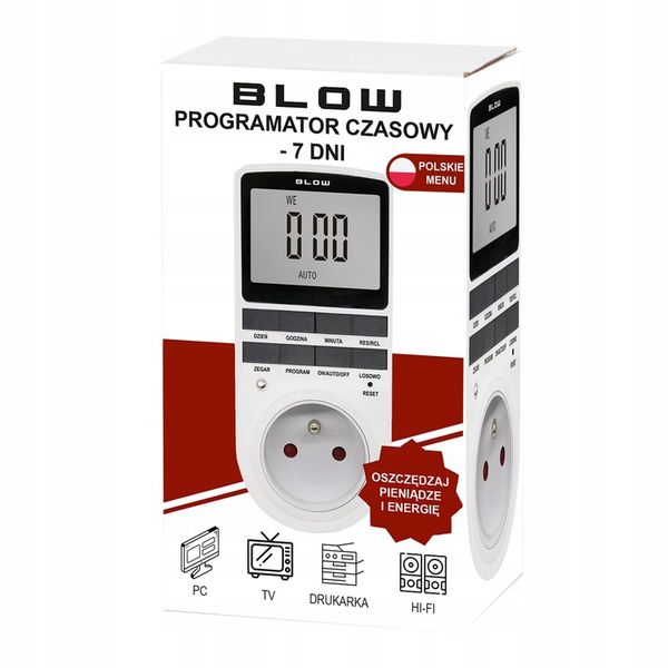 PROGRAMATOR CZASOWY WŁĄCZNIK WYŁĄCZNIK LCD POLSKIE MENU CYFROWY HARMONOGRAM zdjęcie 4