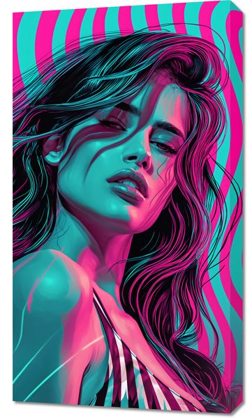 Obraz 50x90cm Neonowy Wzrok zdjęcie 1