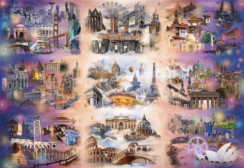 puzzle 13500 uft cities beyond the clouds 81030 na Arena.pl