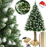 CHOINKA SZTUCZNA NA PNIU SOSNA DIAMENTOWA 220 CM + CZAPKA MIKOŁAJA GRATIS!!