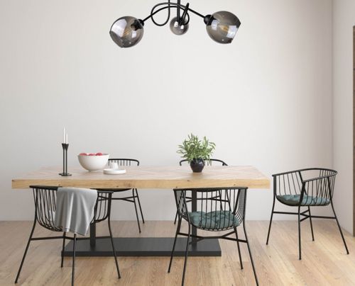 Lampa sufitowa 3xE27 RING BLACK na Arena.pl