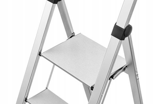 Schodki składane aluminiowe HAILO DK40 BasicLine, 3 stopnie, super wąskie na Arena.pl