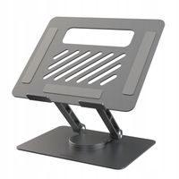 STOLIK PODSTAWKA POD LAPTOPA NA BIURKO 360 ALUMINIOWY STOJAK OBROTOWY