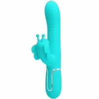 pretty love motyl aqua green - multifunkcyjny masażer intymny 4w1
