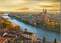 100 70CM OBRAZ PŁÓTNO ROMANTYCZNA WERONA PŁÓTNO RAMA