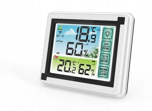 BEZPRZEWODOWA STACJA POGODOWA POGODY HIGROMETR + CZUJNIK na Arena.pl