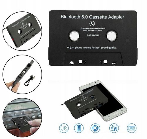 KASETA BLUETOOTH 5.0 DO RADIA ADAPTER TRANSMITER na Arena.pl