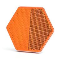 Odblask przyklejany żółty boczny 1204