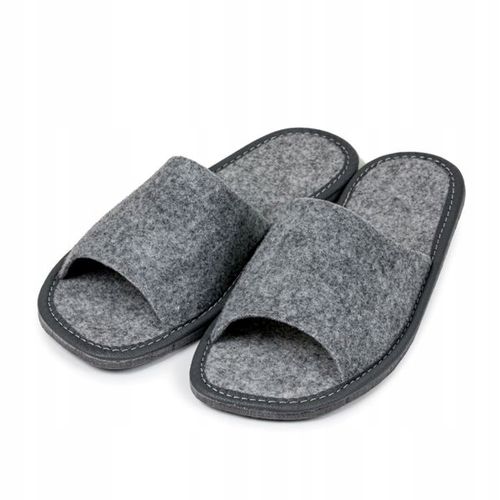 FILCOWE KAPCIE DAMSKIE SZARE KLAPKI DOMOWE POLSKIE na Arena.pl