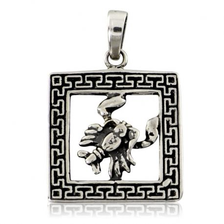 SREBRNY WISIOREK ZNAK ZODIAKU RAK PRÓBA SREBRA 925 GRAWER GRATIS zdjęcie 1