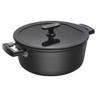 GARNEK FISKARS HARD FACE 5 L Z NIEPRZYWIERAJĄCĄ POWŁOKĄ I SZKLANĄ POKRYWKĄ