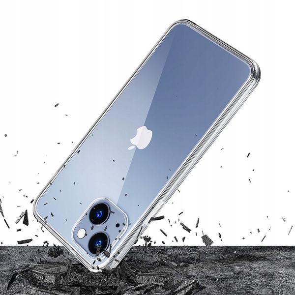 Silikonowe etui na Apple iPhone 15 Plus - 3mk Clear Case zdjęcie 3