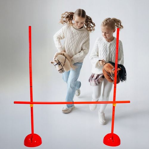 3x PRZESZKODA HOBBY HORSE DO SKAKANIA KOŃ NA KIJU Płotek Treningowy 120 CM na Arena.pl