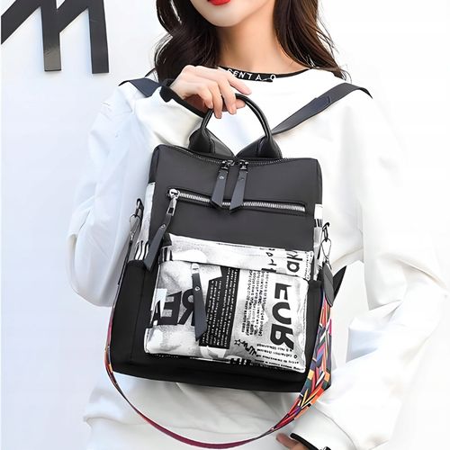 PLECAK DAMSKI MIEJSKI TOREBKA PLECACZEK CZARNY 2W1 na Arena.pl