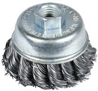 SZCZOTKA DOCZOŁOWA SPLATANA STOŻEK 65MM ZN - E-561-3065