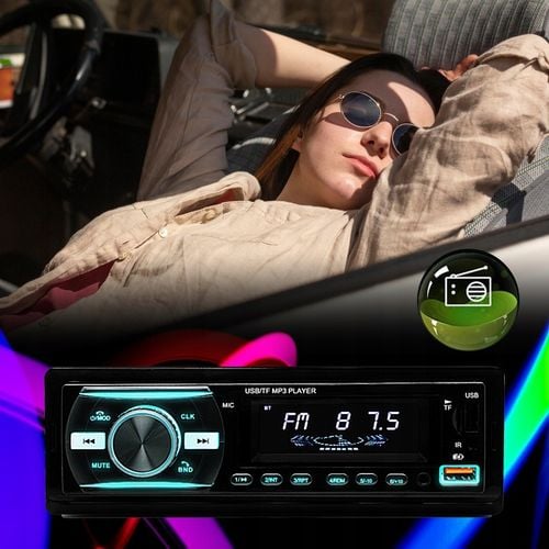 RADIO SAMOCHODOWE BLUETOOTH 1-DIN 2X USB AUX MP3 CZYTNIK KART SD LCD na Arena.pl