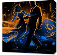 Obraz 60x60cm Taniec w Świetle Nocnej Aury