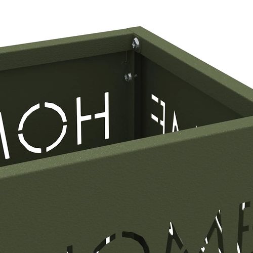 Stojak na parasol Oliwkowy 15.5 x 15.5 x 49 cm Stal na Arena.pl