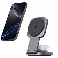 Ładowarka bezprzewodowa 2w1 AUKEY Apple iPhone Airpods MagFusion L MagSafe