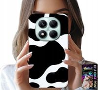 ETUI DO XIAOMI NOTE 14 PRO+ 5G - CZARNO - BIAŁE ŁATY KROWA, MODNE WZORY
