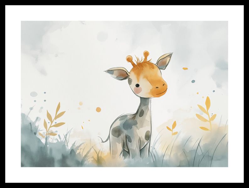 Plakat 42x29,7cm Mała Żyrafka zdjęcie 3