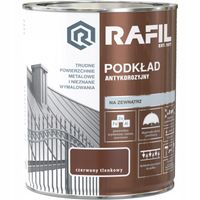 Podkład antykorozyjny Rafil czerwony tlenkowy do metalu, 0,75 L