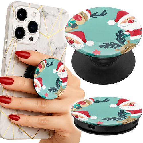 Uchwyt do telefonu Popsocket na palce/stojak MIKOŁAJ, RENIFER BAŁWAN na Arena.pl