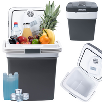 Lodówka turystyczna USB 29l grafitowa z wyświetlaczem + wkład gratis