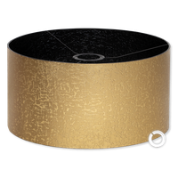 Abażur 35 x 20 cm Cerlux czarny złoty klosz żyrandol lampa wisząca stojąca