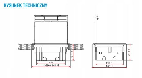 Puszka podłogowa 4M Floorbox ALANTEC na Arena.pl