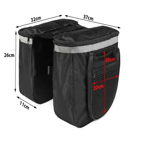 Torba rowerowa sakwa na rower bagażnik duża pojemna tylna 2 komory na Arena.pl