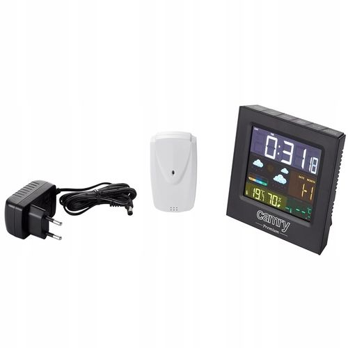 STACJA POGODOWA POGODY BEZPRZEWODOWA TERMOMETR HIGROMET CZUJNIK ZEGAR DATA na Arena.pl