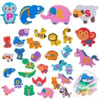 ZABAWKA WODNA DLA DZIECI NAKLEJKI DO KĄPIELI PIANKOWE ZWIERZĄTKA 26 ELE