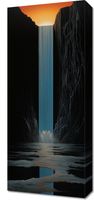Obraz 30x70cm Wodospad Światła