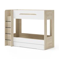 Antresola łóżko piętrowe Samoa dąb sonoma / biały mat