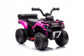 Quad na Akumulator 6V 35W Piankowe Koła Światła Led Muzyka Różowy