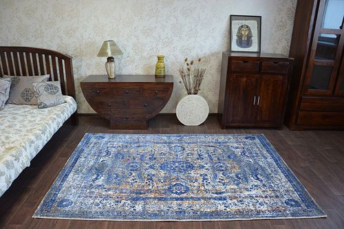 Dywan SAMPLE W2497 white / blue na Arena.pl