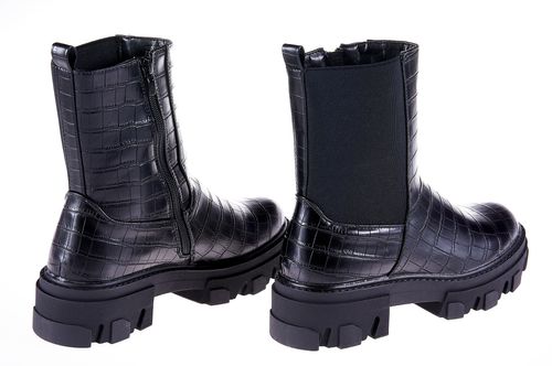 Botki platforma gruba podeszwa czarne Rozmiar obuwia - 41 na Arena.pl