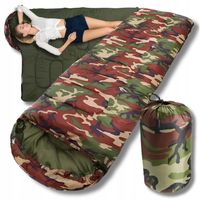 Śpiwór turystyczny dziecięcy dla dorosłych dziecka pod namiot ciepły kaptur