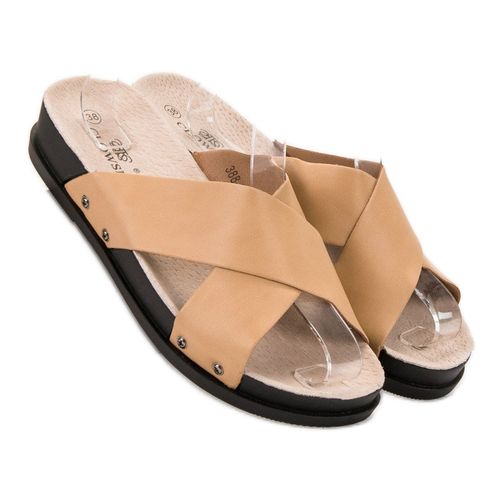 Beżowe Klapki r.38 na Arena.pl