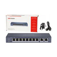 Switch PoE 8x PoE do kamer HIKVISION 60W 10/100 Mb