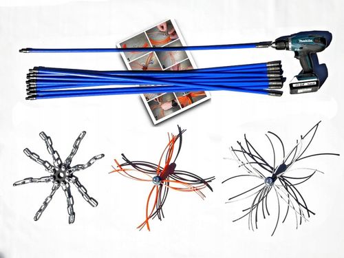 ZESTAW TURBO DO CZYSZCZENIA KOMINA OD DOŁU 11m CYKLON na Arena.pl